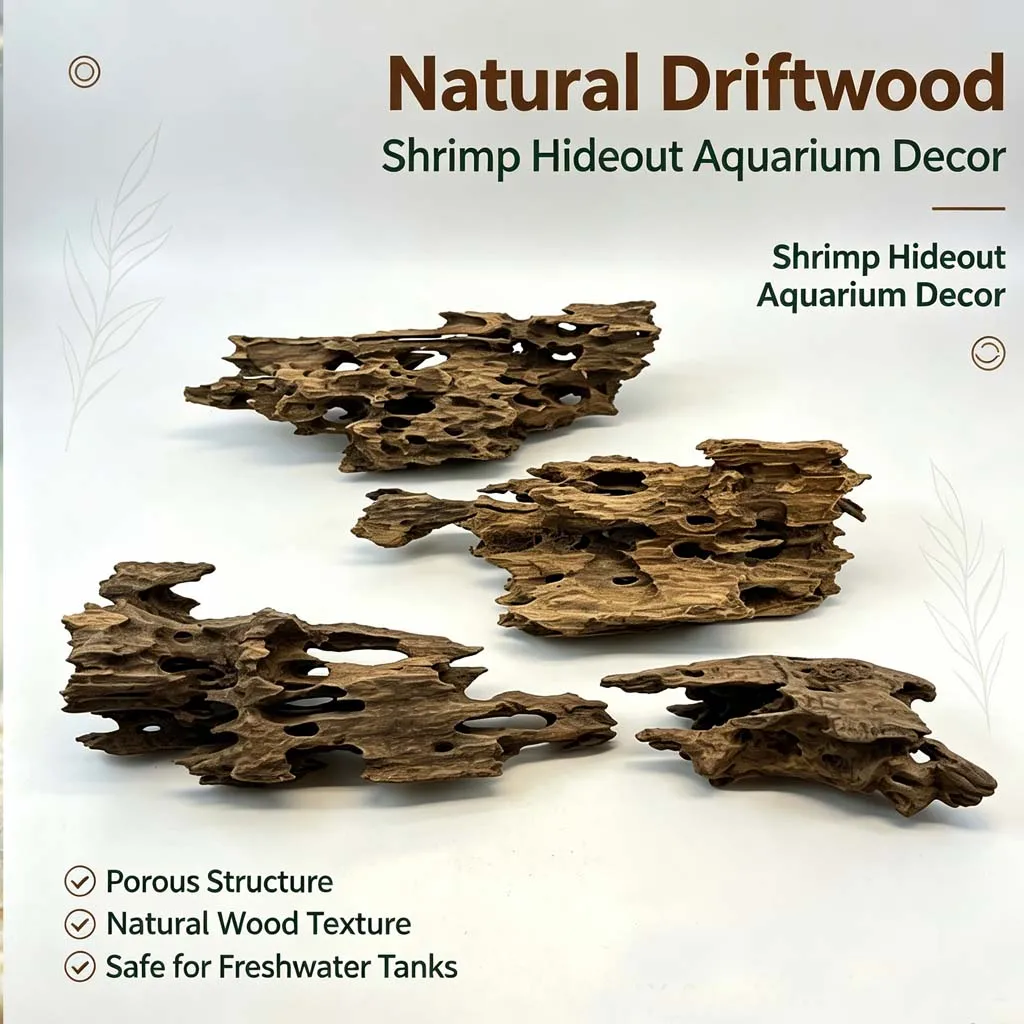 1/2PCS Natural Driftwood Random Shape for Aquarium Fish Tank Reptile Terrarium Decor Sinkable Wood Branch Habitat Log Decoration