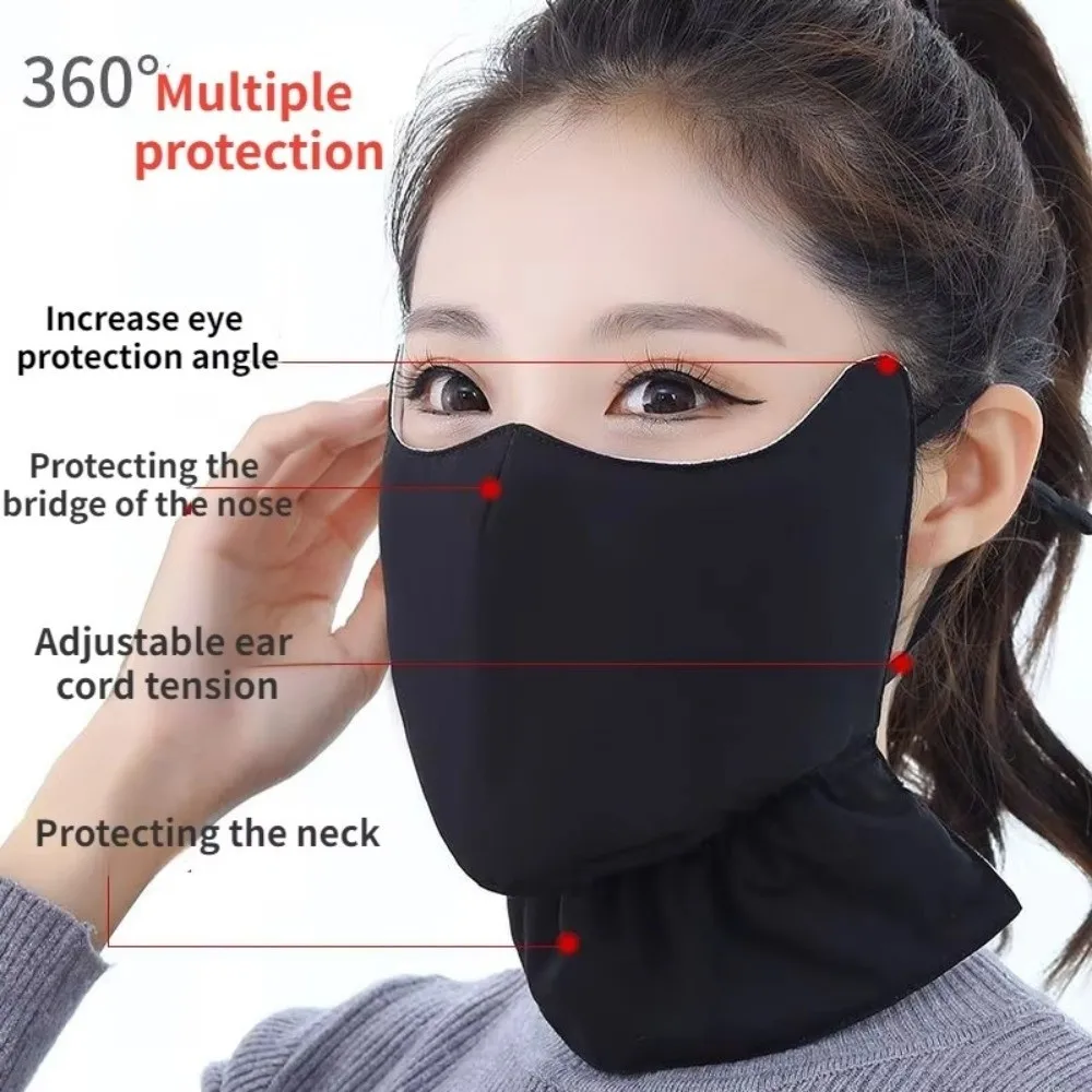 Cotton Thickened Winter Face Mask Cold-proof Neck Protector Riding Facial Protector Breathable Dustproof Cycling Mask Men Women