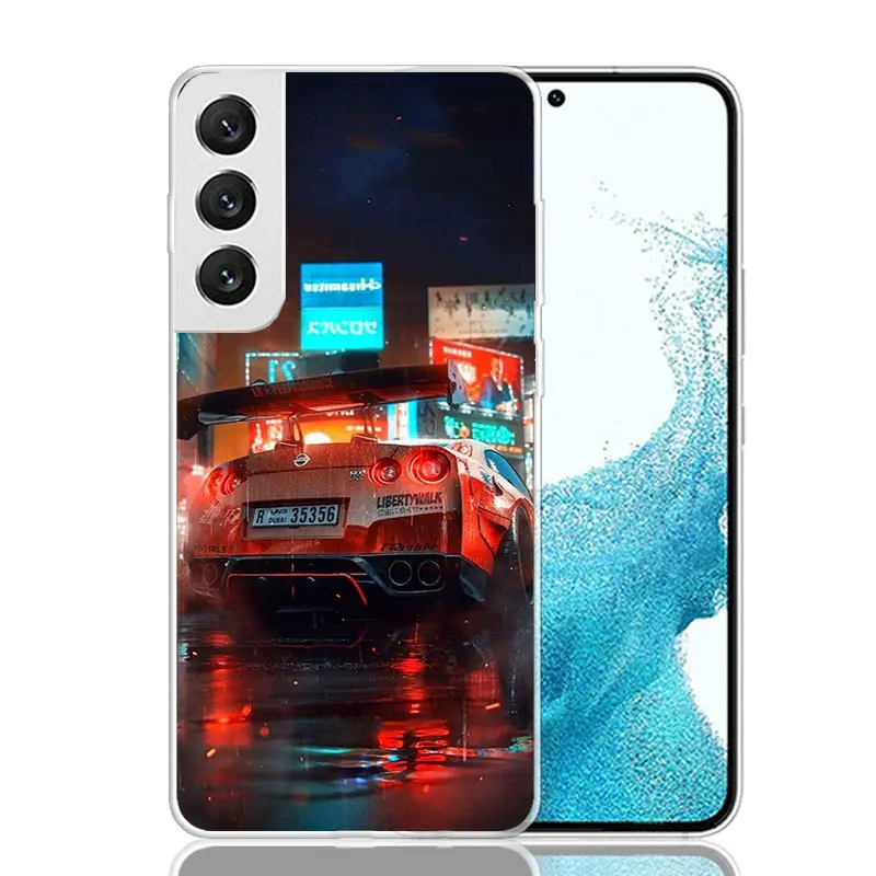 Funda de teléfono GTR Sport Car JDM para Samsung Galaxy S25 S24 S23 S22 S21 FE S20 Ultra S10 Plus Art personalizada Coque Capa S24 S23 S22