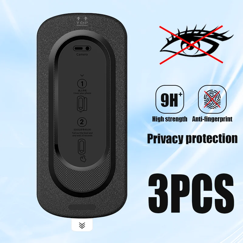 واقي شاشة مضاد للظهور لهاتف آيفون 16 13 12 14 15 Pro Max 3 قطعة زجاج مقسى خالٍ من الغبار مع غطاء تركيب محاذاة