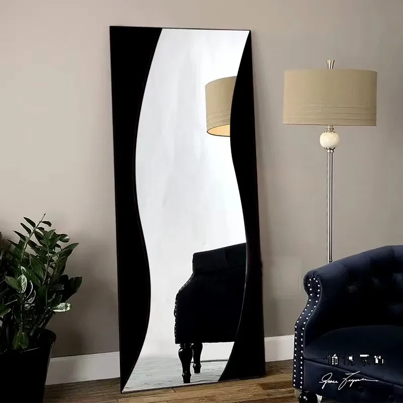 Aesthetic Rectangular Mirror Modern Luxury Design Makeup Standing Blocks Full-length Mirror Design Espejos Decorativo Room Decor