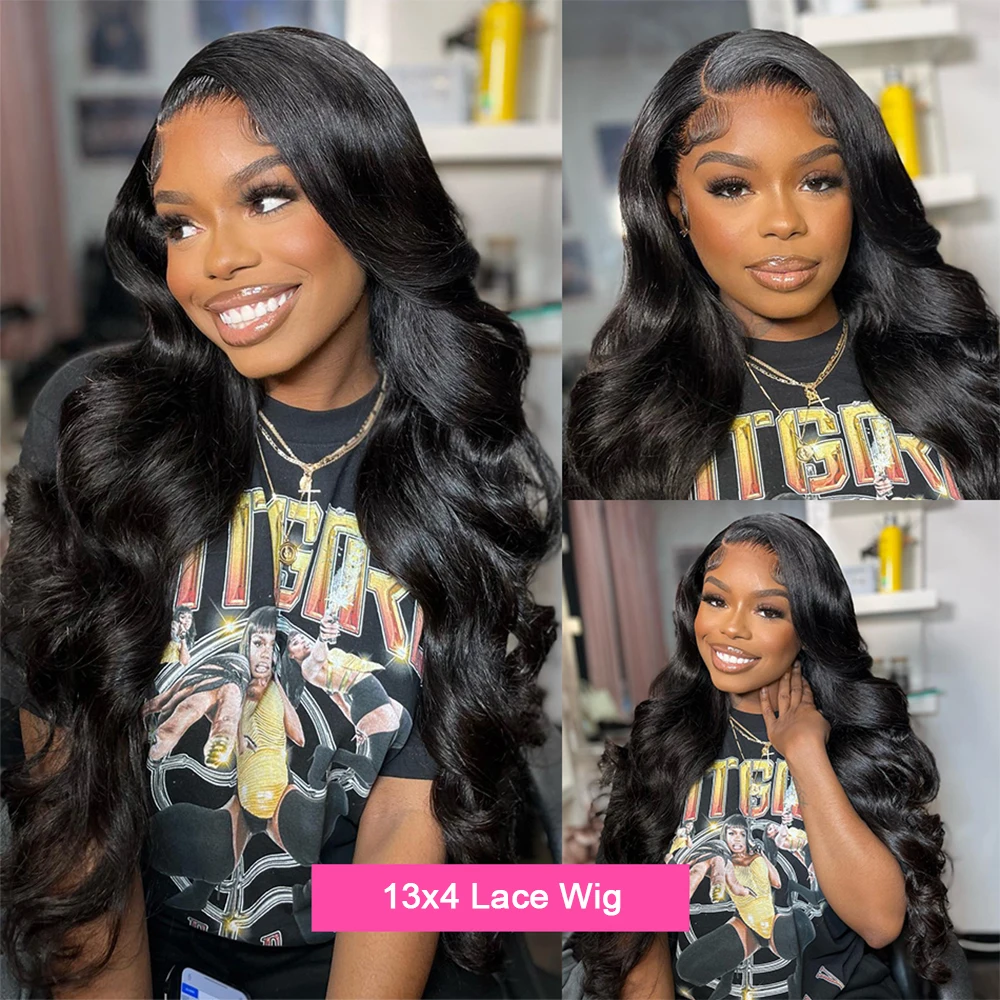 13x4 13x6 360 Body Wave HD Lace Front Wigs Body Wave Wig Pre Plucked 4x4 Lace Closure Wig Human Hair 30 40 Inch Lace Frontal Wig