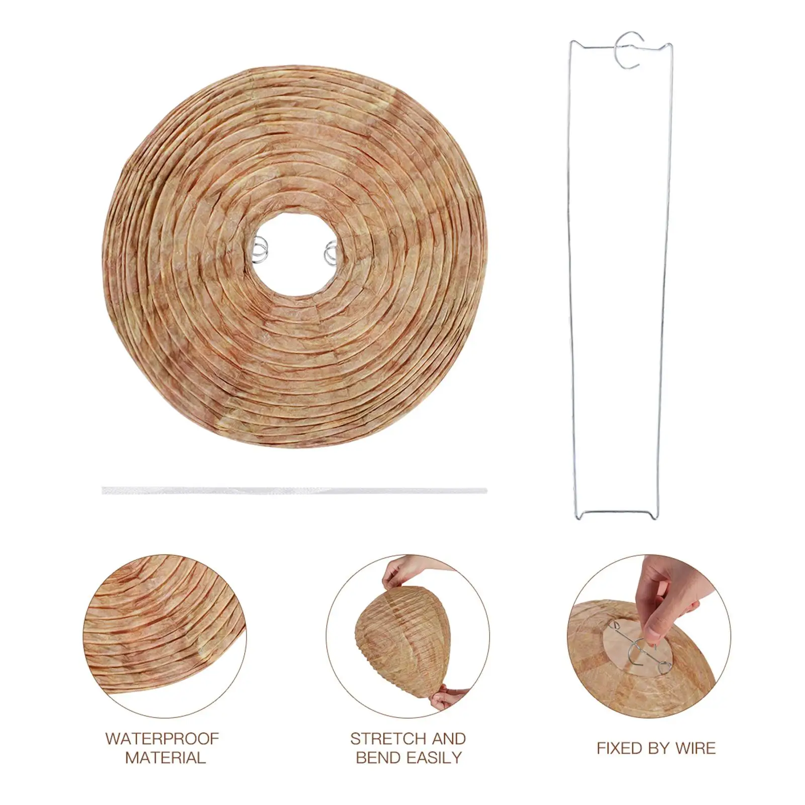 

3Pcs Hanging Wasp Nest Decoy Effective Nest Drive Beehive Lantern