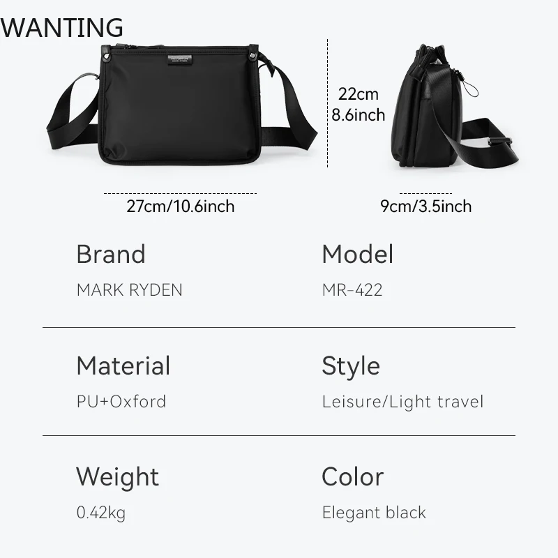 Mark Ryden – sac messager de voyage de luxe de styliste pour Ipad et Console de jeu de 7.9 pouces