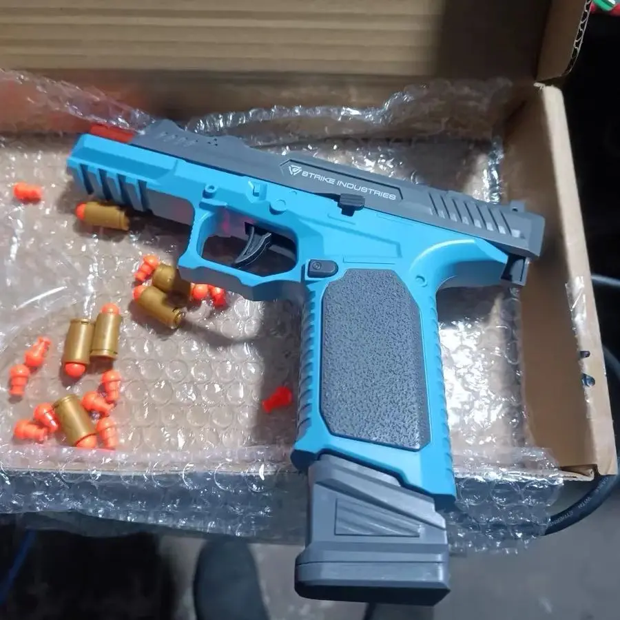 Pistolet na ogniwo SIG17 Airsoft, wystrzeliwujący puste naboje, wiszący ładowacz, prezent na imprezę, Boże Narodzenie dla chłopców i dorosłych.