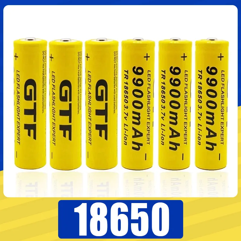 

Top 18650 Li-Ion Battery 3.7V 9900mAh Rechargeable Batteries For LED Flashlight Torch Speaker Fast Charging High Quality Battery