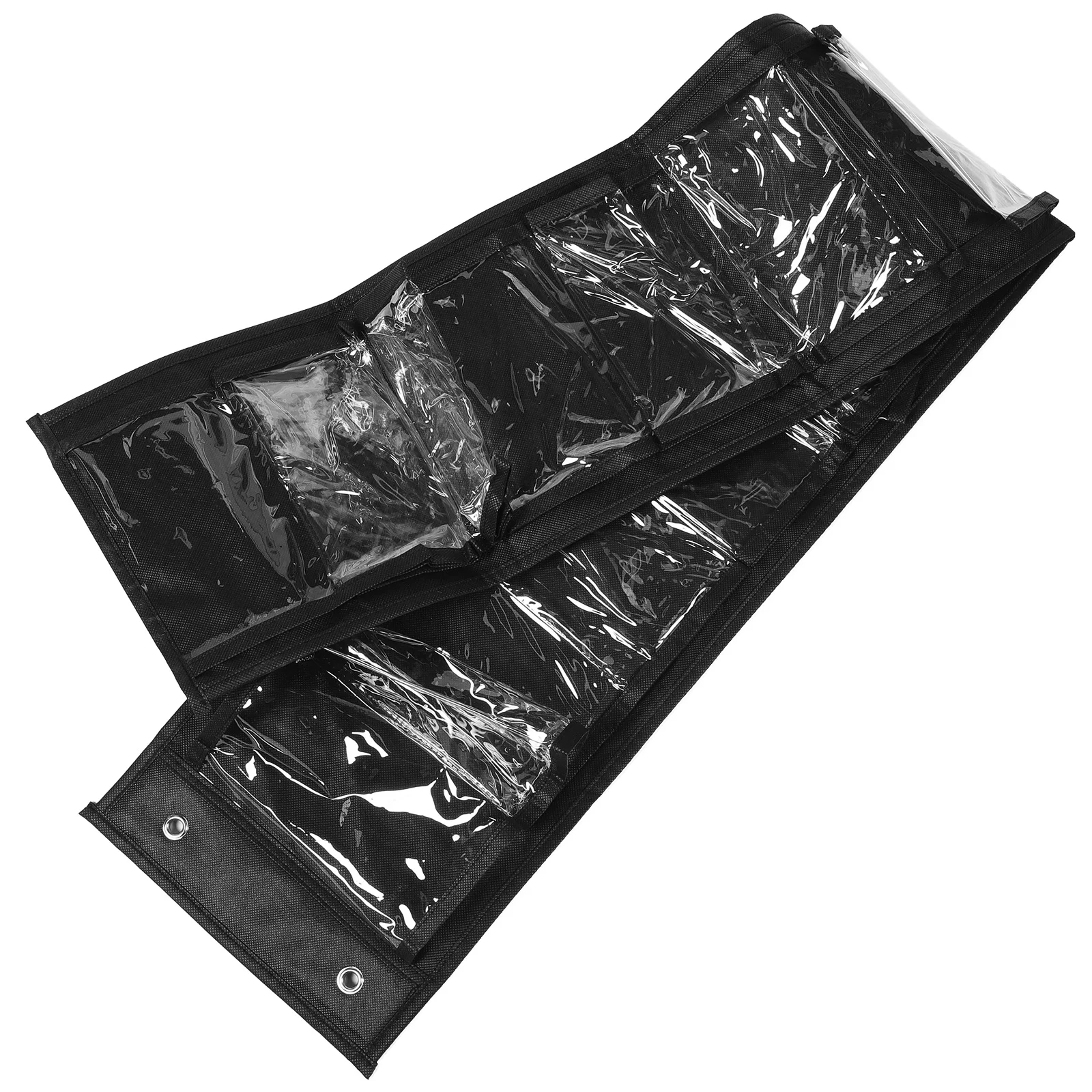 

Hanging Storage Organizer Bag For Clothes Towels T-Shirts Hoodies Leggings Closet Roll Holder Compartment Clothes Hanging