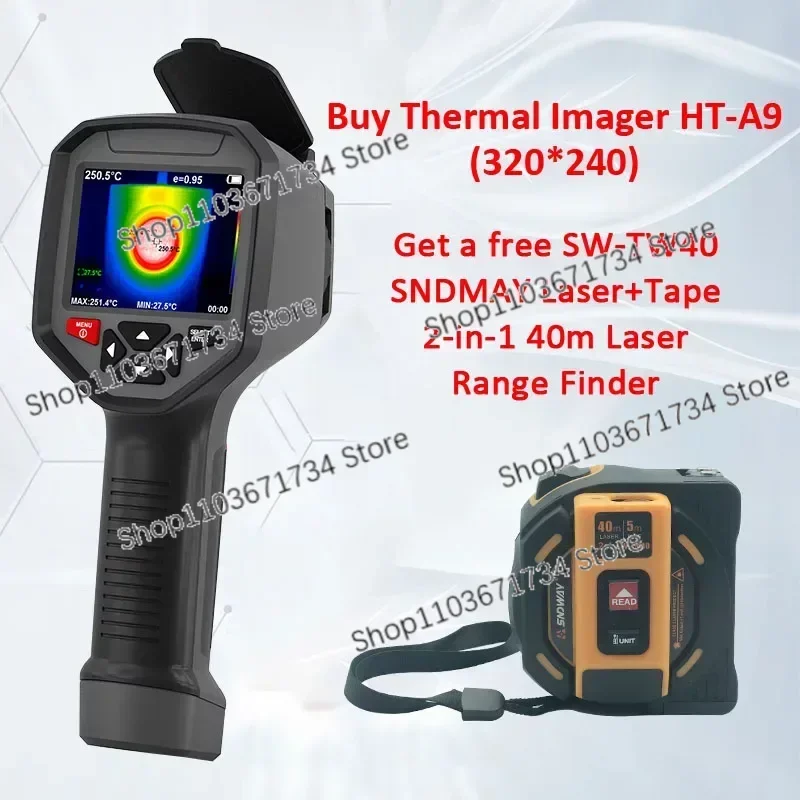 New Product HT-A9 WIFI Infrared Thermal Imager Handheld Temperature Automatic Tracking Thermal Imager