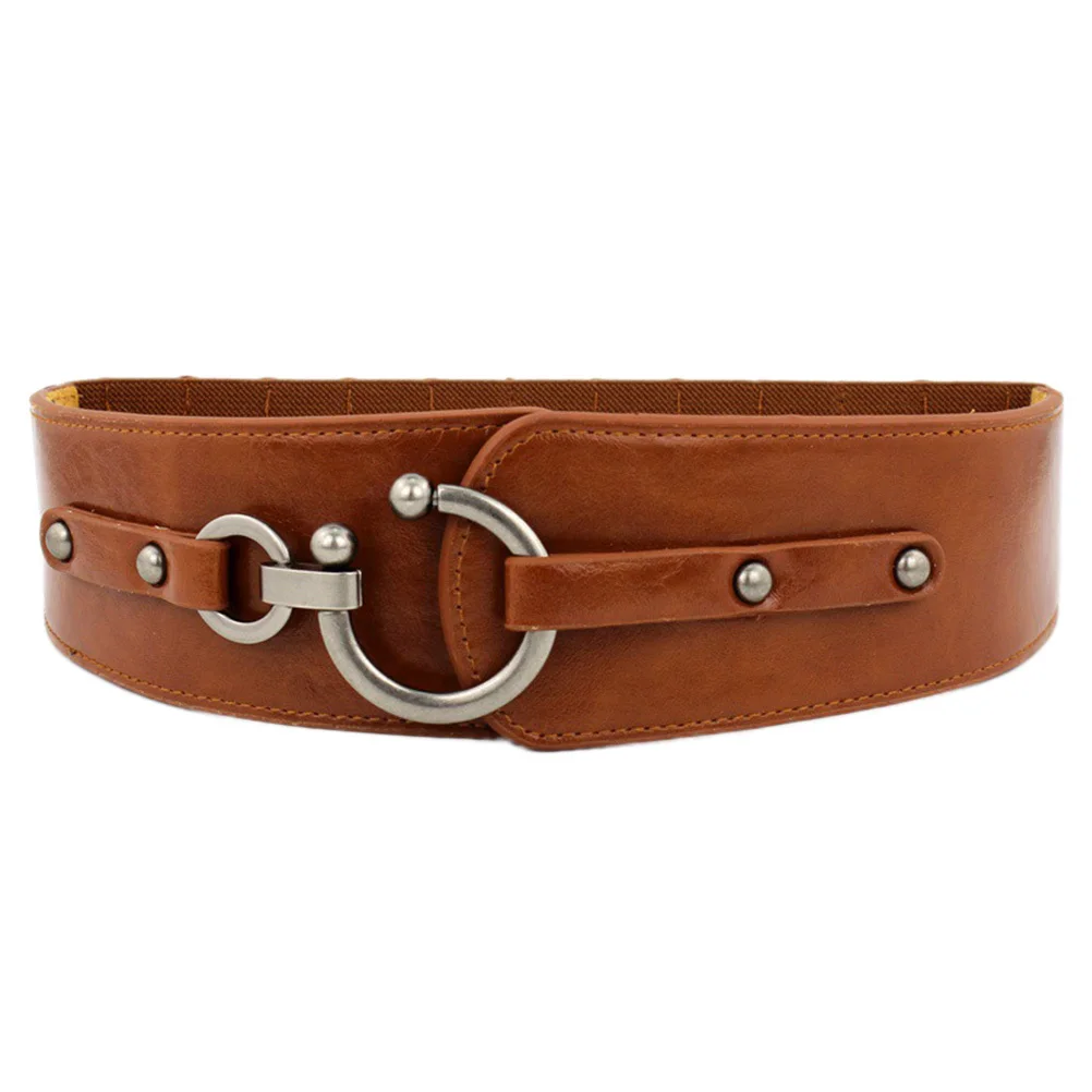 فستان أنيق خفيف الوزن للنساء من البولي يوريثان بخصر واسع للاستخدام اليومي للحفلات، سترة بحزام عريض للنساء، حزام برباط للخصر #4