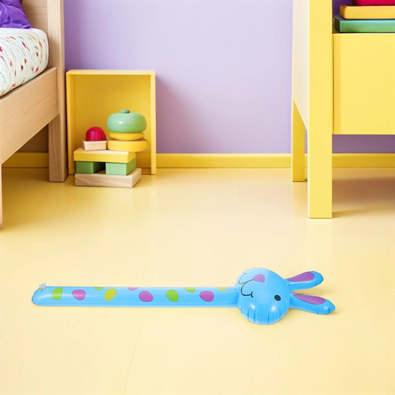 

4Pcs Animal Inflatable Stick Blow-Up Cartoon Rabbit Style 31 Inch Jungle Party Decorations Portable Kids Event Supplies