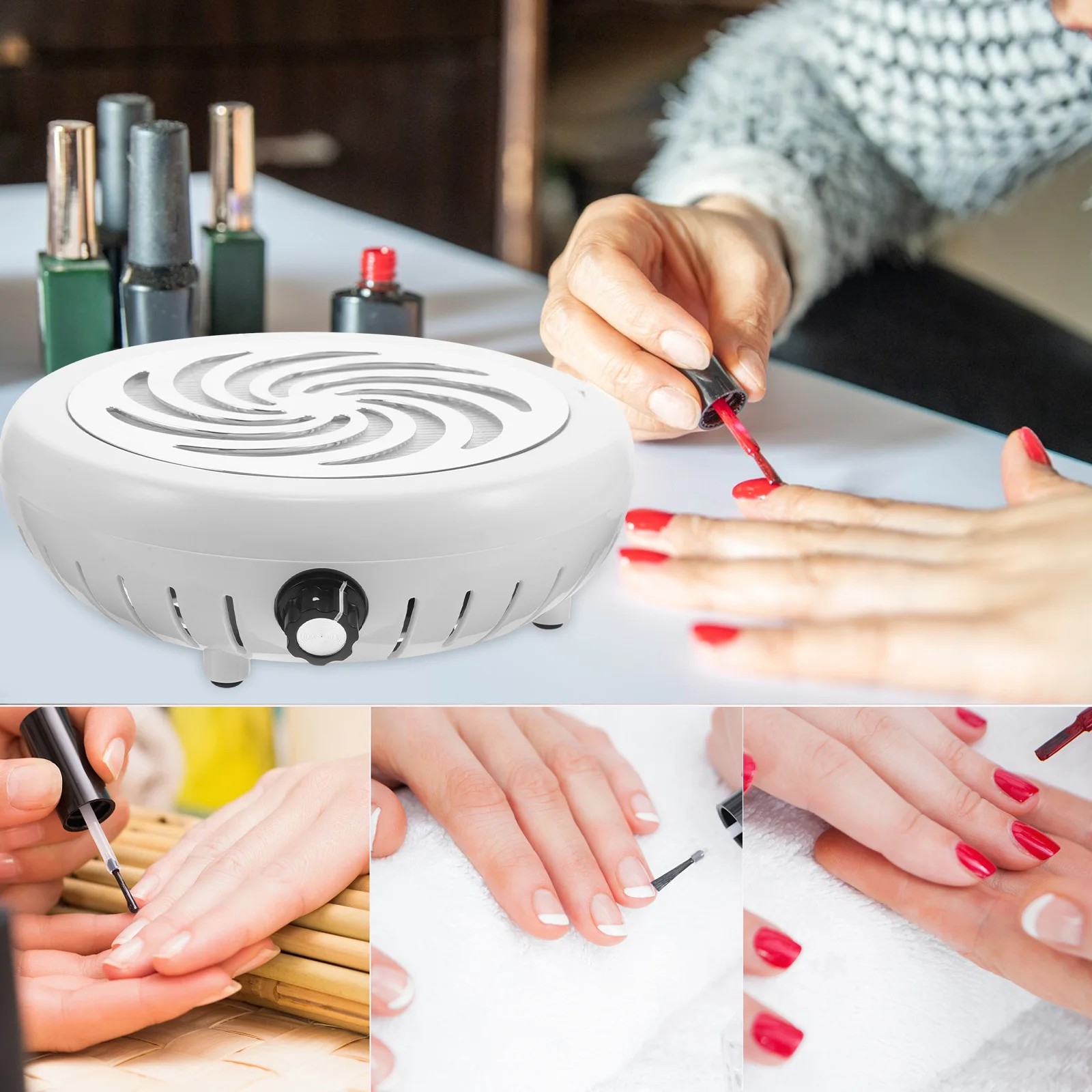 مكنسة كهربائية لفن الأظافر، جامع شفط عالي السرعة قابل للتعديل لخدمات مانيكير احترافية، جامع الحطام لفن الأظافر #6