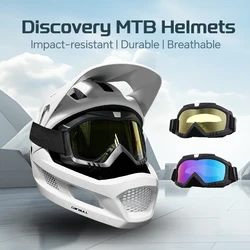 Bicycle Helmet Mtb Men and Women Windproof Glasses Goggles Helmets Outdoor Sports DH Mountain Bike Accessories Casco Full Face