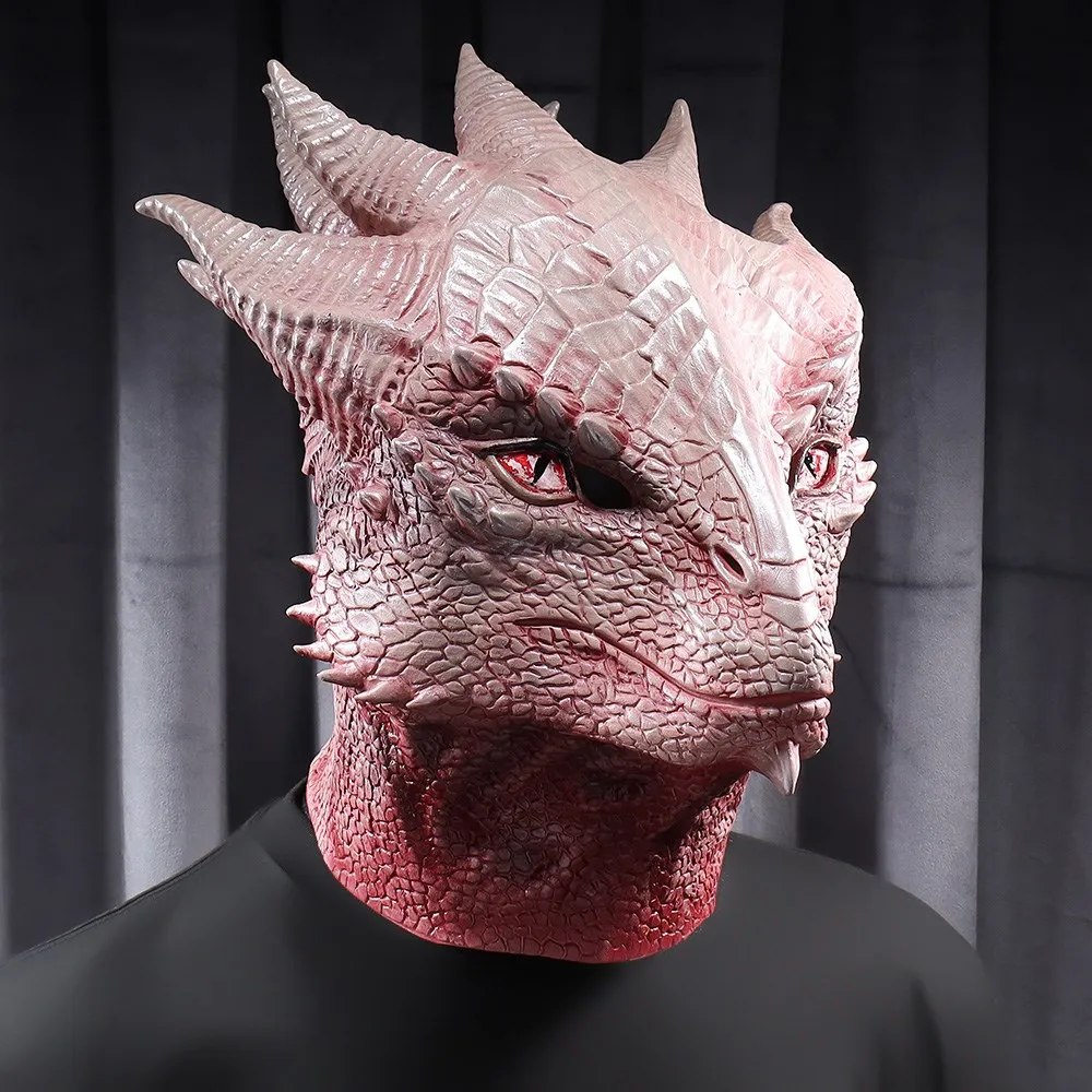 Game Mask Cosplay Animal Dragon Warrior Character Latex Helmet Halloween Carnival Party Costume Props