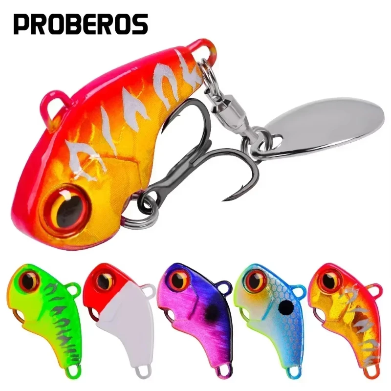 1PCS Metal VlB with Rotating 6G 10G 15G 20G 28GSpoon Spinner Jig Fishing Lure with BKB HookWobbler Baits Fishing Tackle Lures