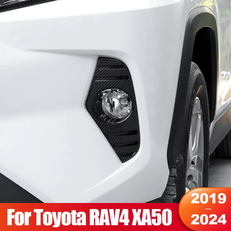 

For Toyota RAV4 XA50 2019 2020 2021 2022 2023 2024 RAV 4 Hybrid Car Front Fog Lamp Trim Cover Exterior Accessories