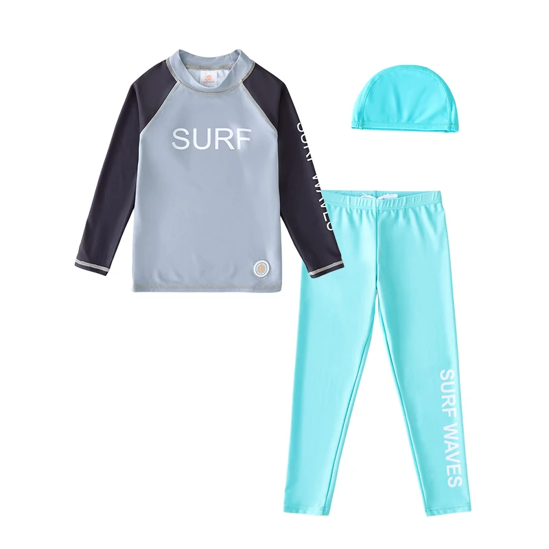 

Boys Swim Pants Shirt Set Long Sleeve Rash Guard 3-12Y Quick Dry Kids Swimwear Full Cover Sun UV Protection Beach Pool Clothes