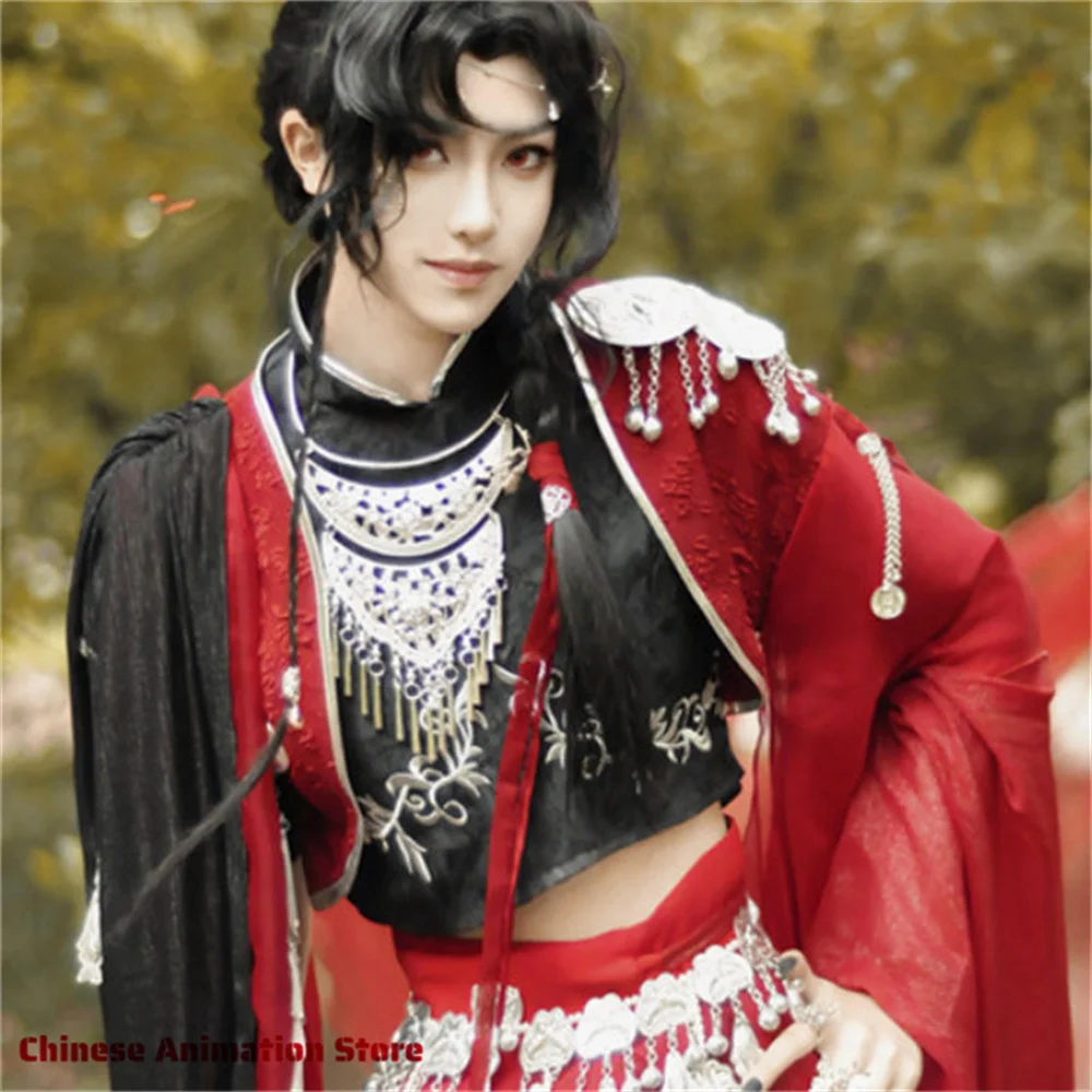 Novel TGCF Tian Guan Ci Fu Hua Cheng Cosplay Hua Cheng Loulan Costume Cos Dress Guiwang Hanfu Comic Con Party Birthday Gifts