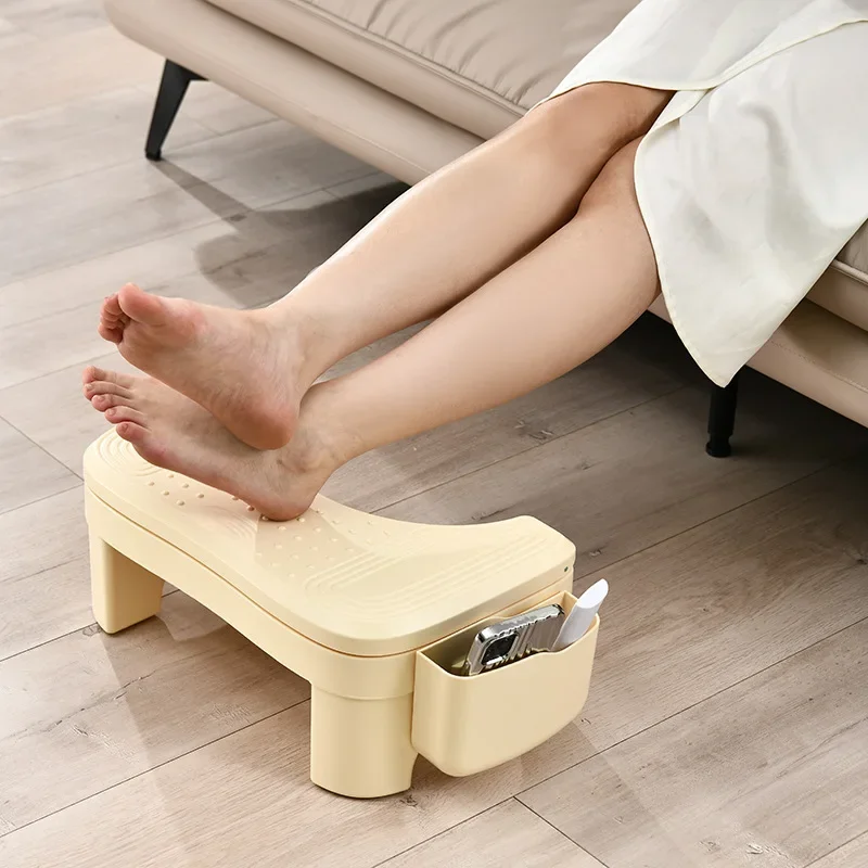 Toilet stool office foot rest plastic creative massage stool anti-tilt Erlang legs