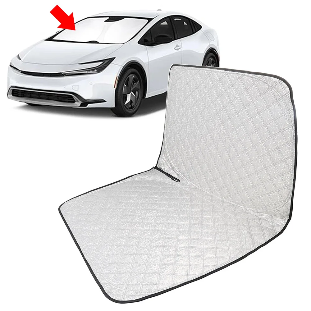

Car Foldable Front Windshield Sun Shade Visor Custom For Toyota Prius Hatchback 10-15 Wear Resistant