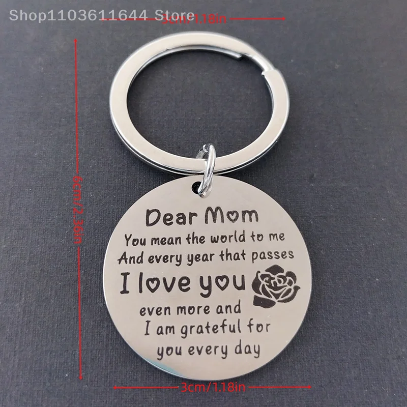 Брелок для моєї мамы, брелок для мамы из нержавеющей стали от сына и дочки, подарки на день рождения ко Дню матери, пожалуйста, я люблю тебя, брелок для ключей для мамы