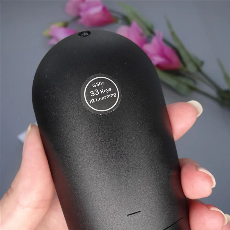 SCLS 2X G30S Voice Air Mouse Remote Control 33 Keys IR Learning Gyro Sensing Wireless Smart Remote For Android TV Box