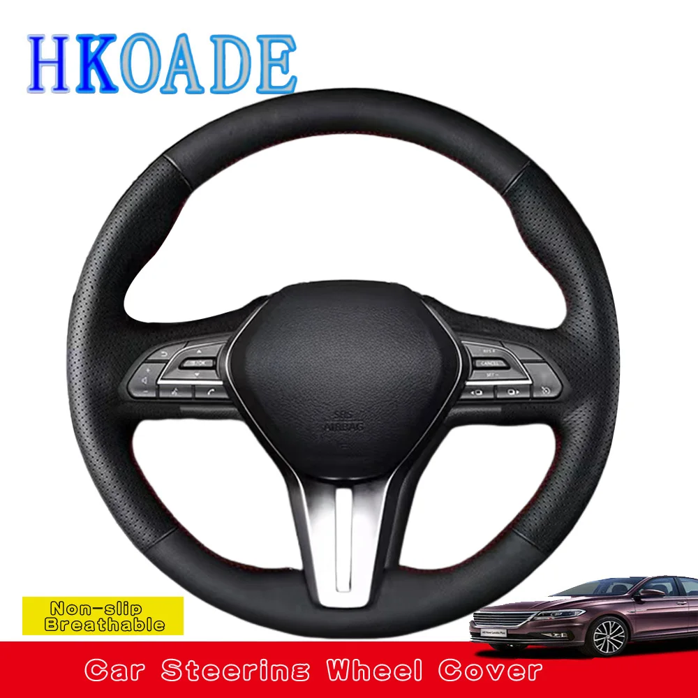 

Customize Hand Sewing Microfiber Leather Steering Wheel Cover For Infiniti QX50 2018-2020 Q50 2018 2019 2020 Q60 2016-2020