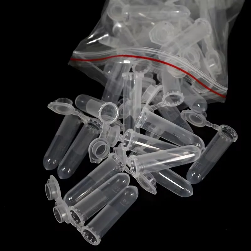 Centrifugebuizen van 2 ml Polypropyleen Helder Afgestudeerde Mirco-reageerbuizen met klikdop voor monsteropslagcontainer Geen lek