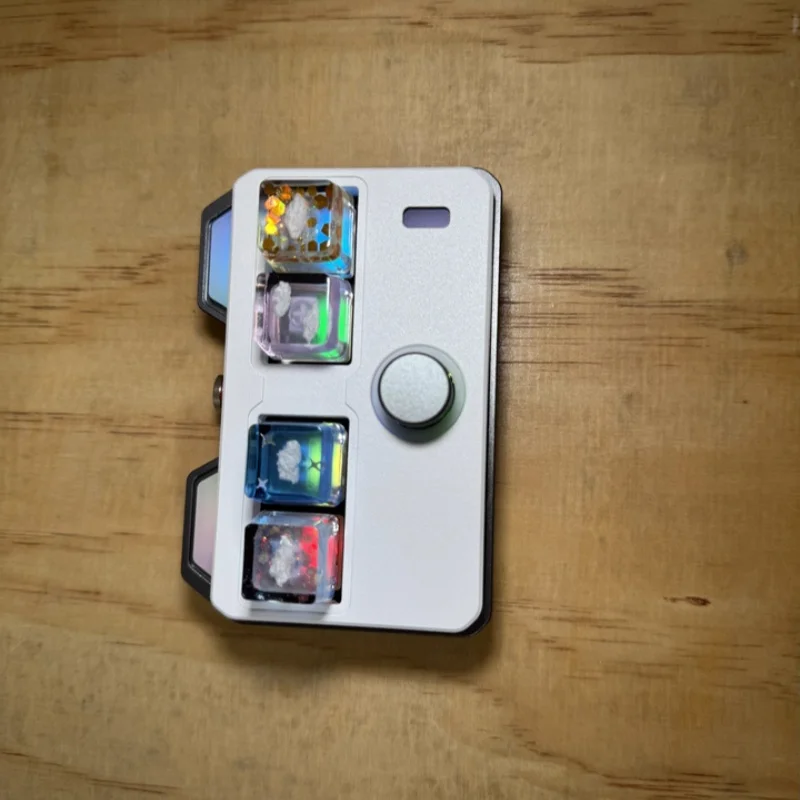 Doio CNC Designer لوحة مفاتيح ميكانيكية صغيرة 4 مفاتيح قابلة للبرمجة Rgb QMK عبر غطاء الكمبيوتر سبائك الألومنيوم مخصصة بلوتوث لاسلكي