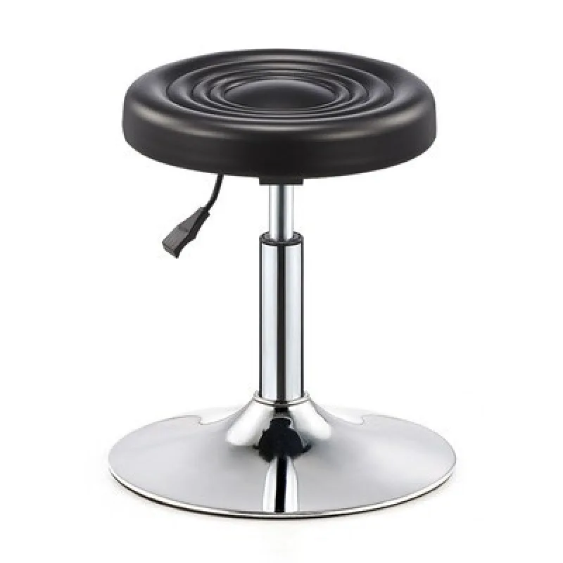 

Lifting rotating pulley big work stool round stool barber shop hairdresser bar chair backrest bar chair