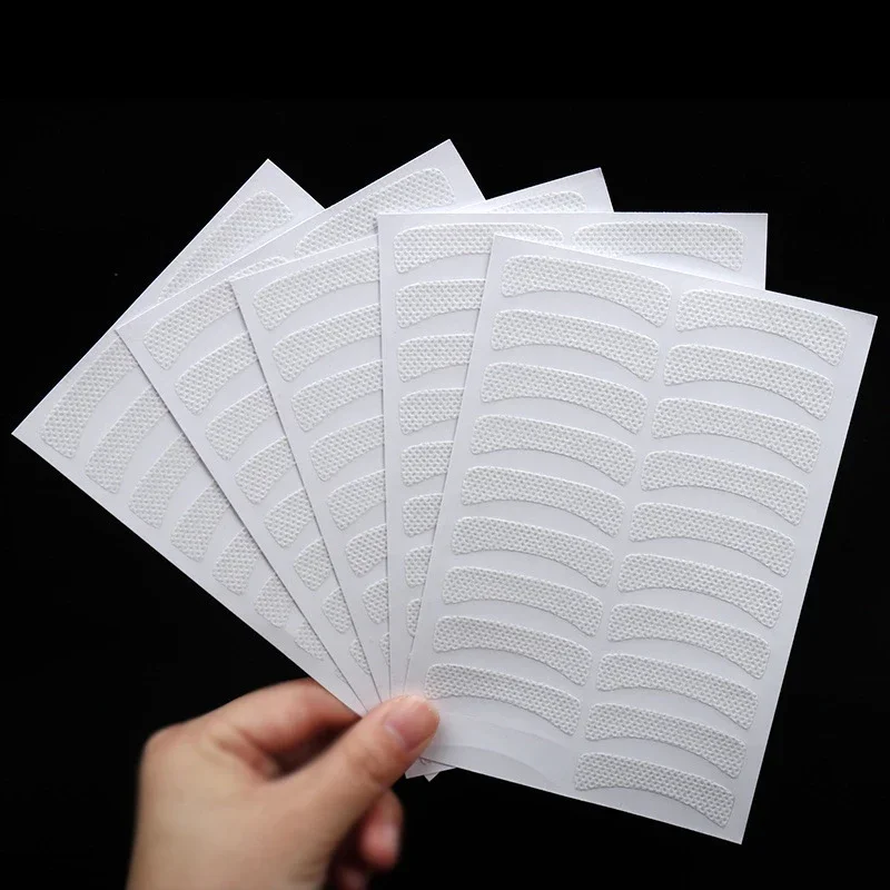 1 Bag 5 Sheet Non-woven Adhesive Tape Eyelash Extension Tape Breathable Under Eye Paper Tape False Lashes Patch 200pcs=100pair