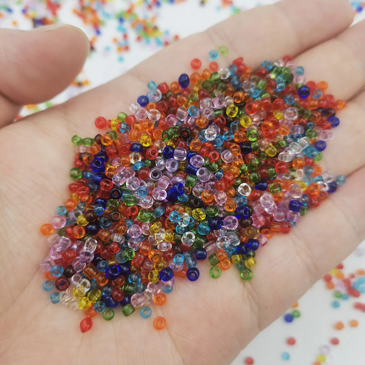 3mm 650pcs 18g Transparent Glass Millet Beads Spacer High Quality For Jewelry Making Beaded Bracelet Earring DIY Accessories