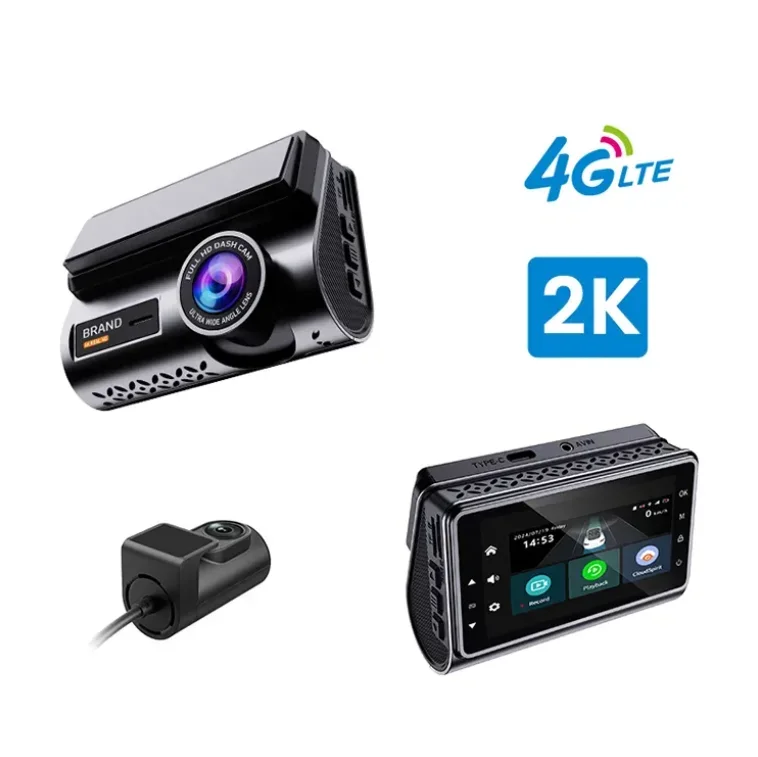 Best Seller 2k 4g Car Dashcam With Wifi Gps Dual Lens Night Vision Record Support 4g Live Video Check On Phone Remotely