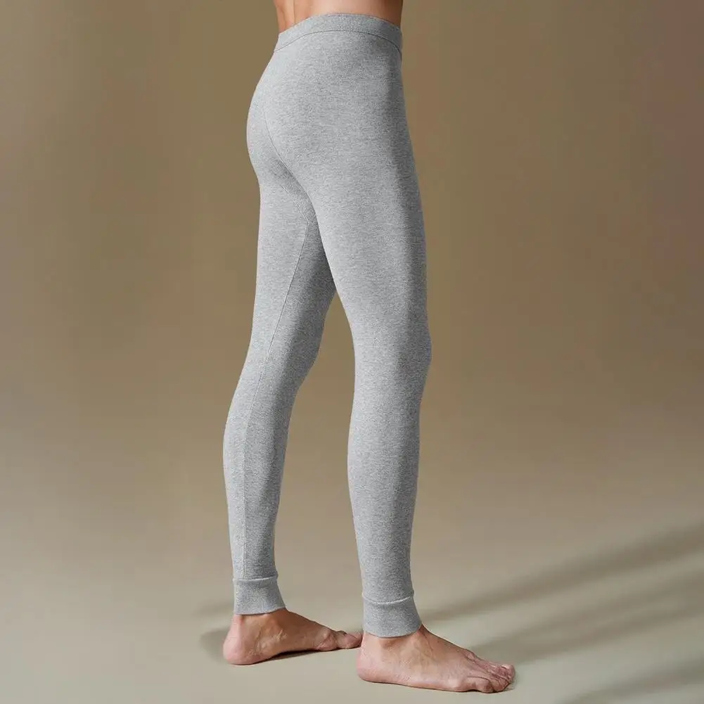 Cold-resistant Long Johns Men's Cotton Thermal Underwear Pants Long Johns Base Layer Leggings Autumn Winter Sleepwear for Daily