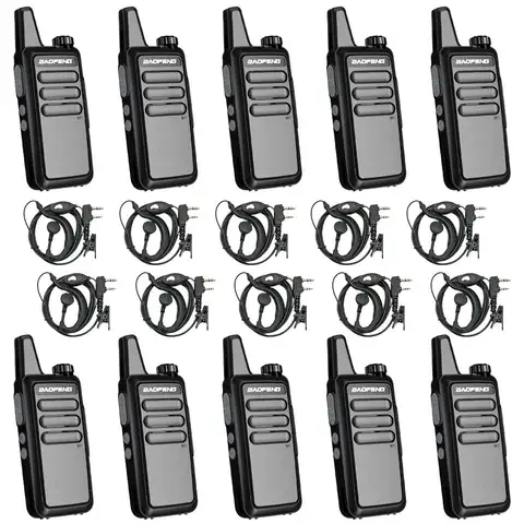 10x Baofeng Mini Walkie Talkie Usb Opladen Uhf Protable Radio Voor BF-R5 KD-C1 Handheld Tweeweg Radio Voor Hotel