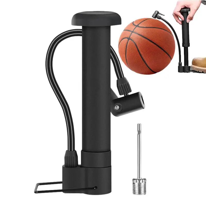 Bike Air Pump Portable Bicycle Tire Pump Schraders Valve Lightweight For Swimming Ring Football Basketball