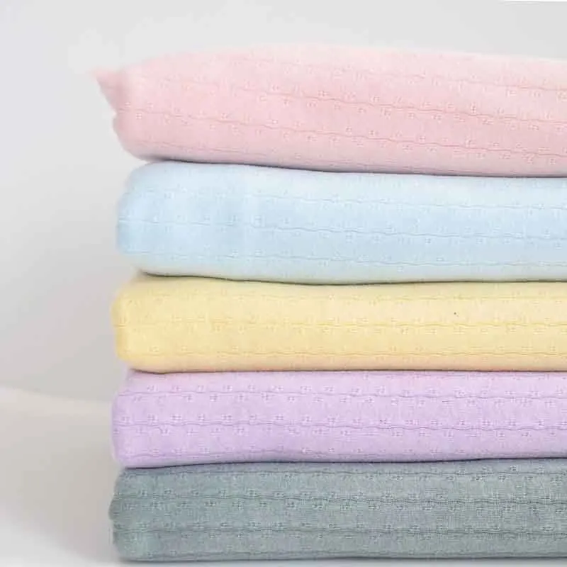 180x50cm Summer Plant printing and dyeing Cotton Knitted Mesh Jacquard Fabric, Making  baby's Stretch T-shirt Skirt DIY Clothes