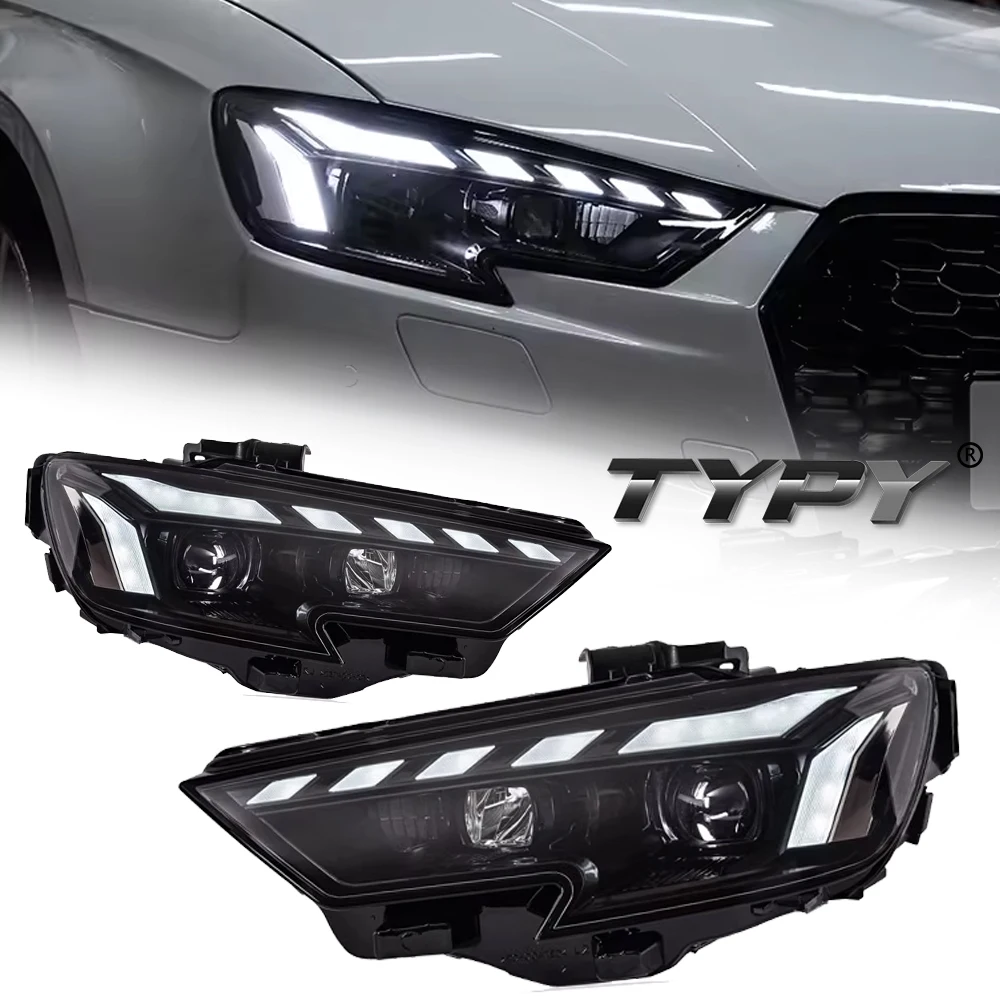 

Автомобильные фары для Audi A3 2017-2020, светодиодные автомобильные лампы, дневные ходовые огни, динамические указатели поворота, автомобильные аксессуары