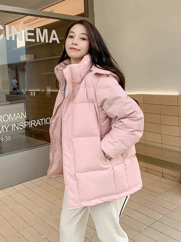 

Женская легкая нейлоновая куртка-пуховик с воротником, отделкой из меха лисы и норки, эластичная, регулируемая