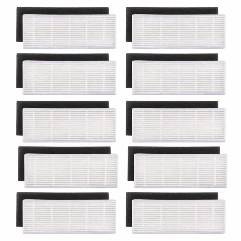 20 قطعة/الوحدة فلتر HEPA & الإسفنج مرشحات استبدال ل Ilife A4s A6 A4 A40 الغبار تنظيف تصفية مكنسة كهربائية الملحقات