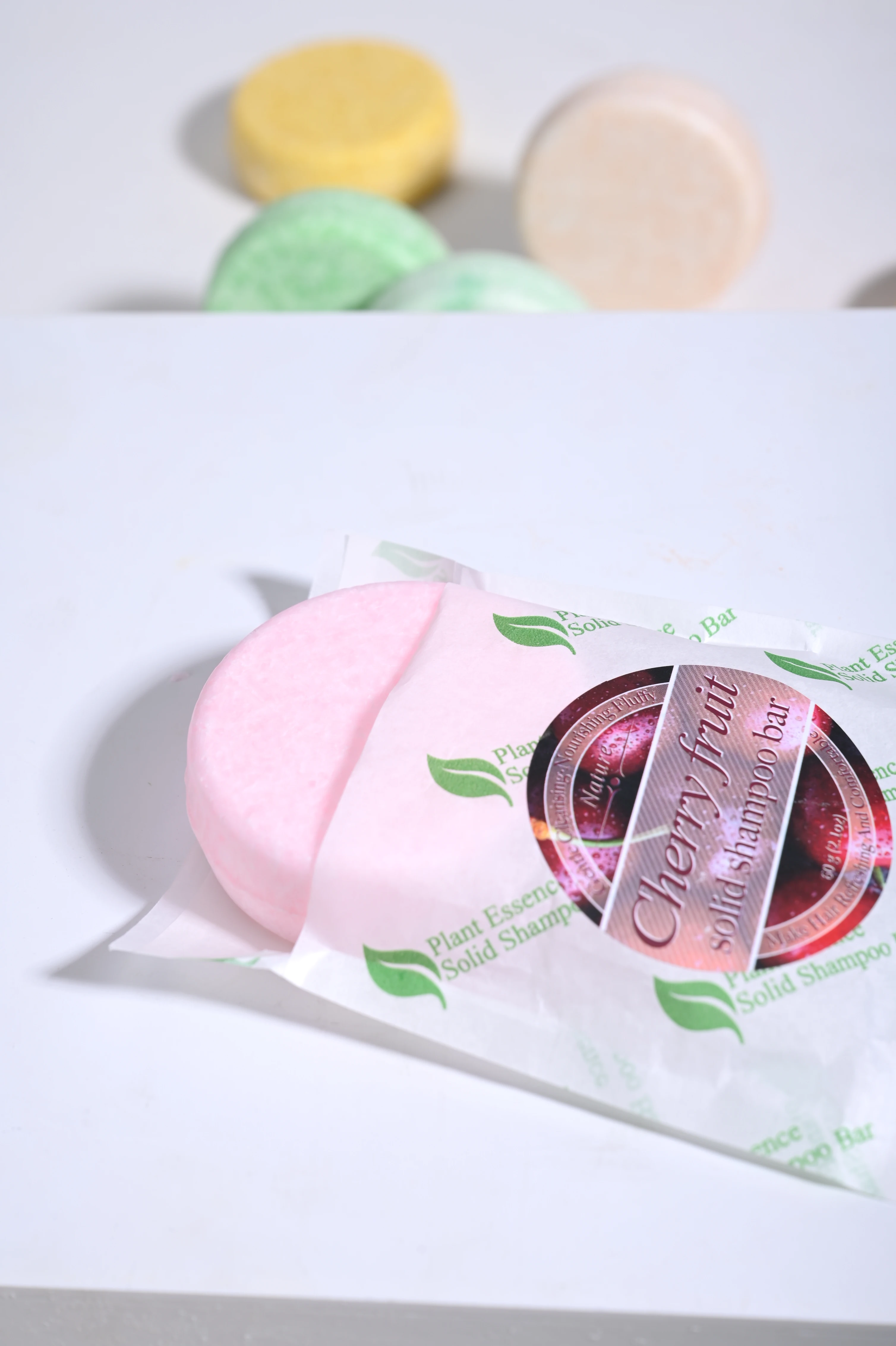 صابون شامبو زيت الكرز العطري لفروة الرأس للتنظيف العميق، صابون مغذي للعناية بالشعر، مستلزمات التجميل #6