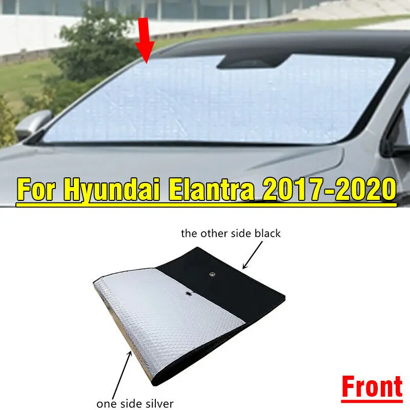

For Hyundai Elantra 17-20 Front Windshield Interior Privacy Thick Sunshade Cover