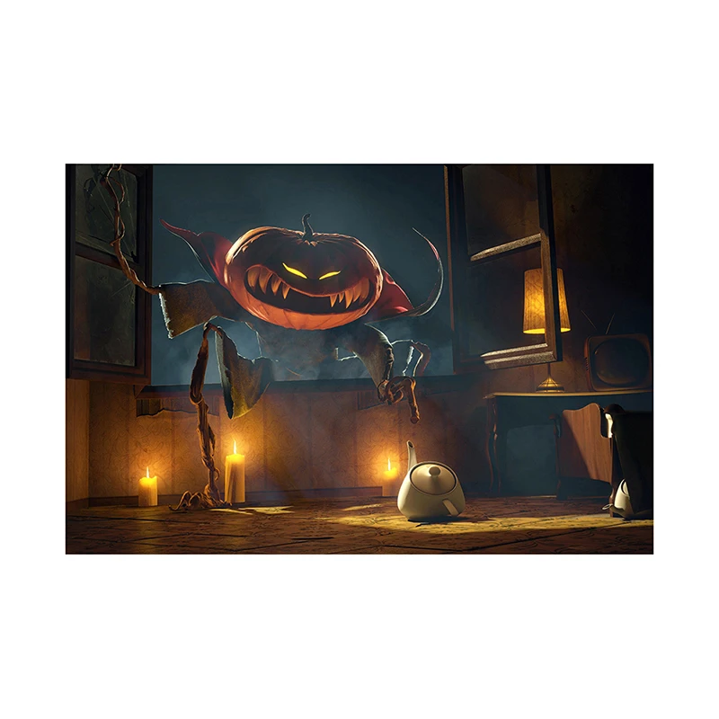 할로윈 배경 성 사진 배경 사진 파티 사진 스튜디오 호박 장면 비닐 치료 또는 트릭