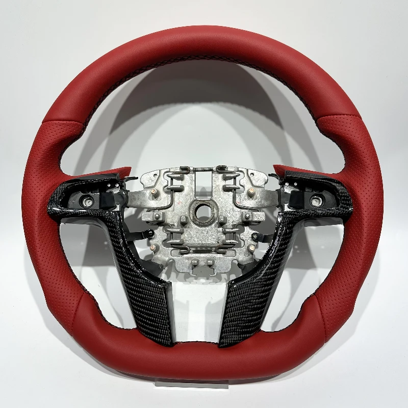 High-quality red leather personalized car steering wheel suitable for Pontiac G8 Holden Commodore VE and Chevrolet SS