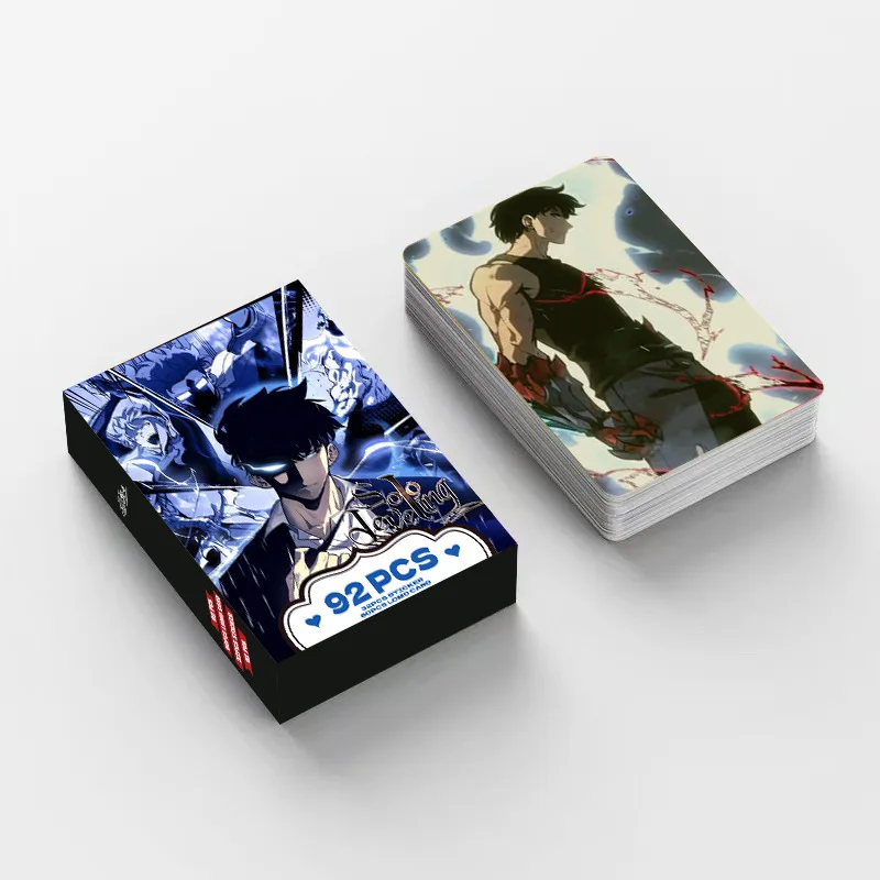 92 stks/set Anime Solo Leveling Kaarten LOMO Card Photocard Voor Fans Collection Gift