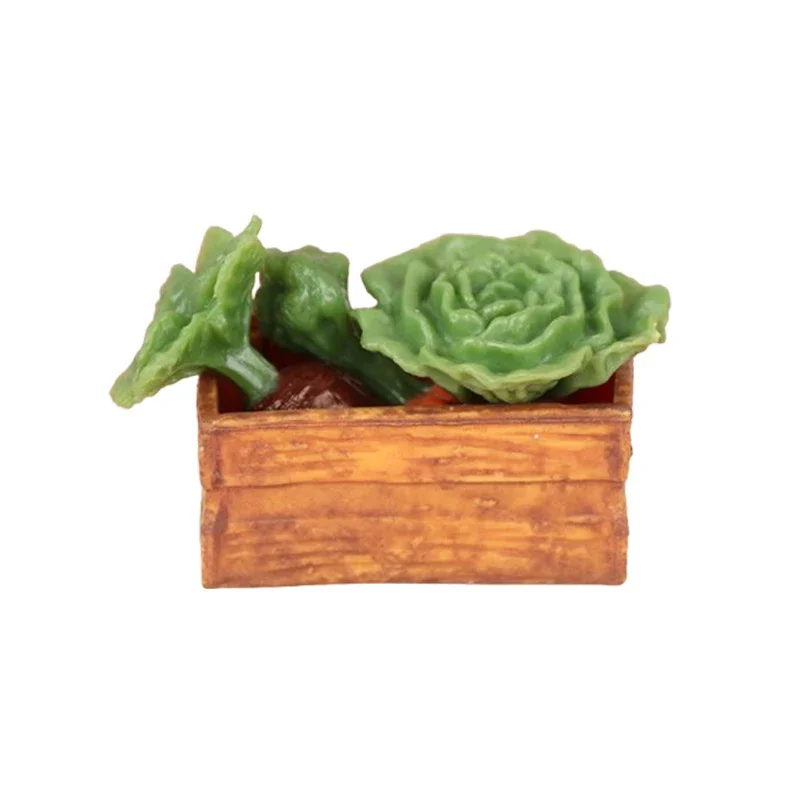 Mini casa de muñecas con cesta, decoración de cocina, accesorios para casa de muñecas, juguetes para juego de imitación, 1/12