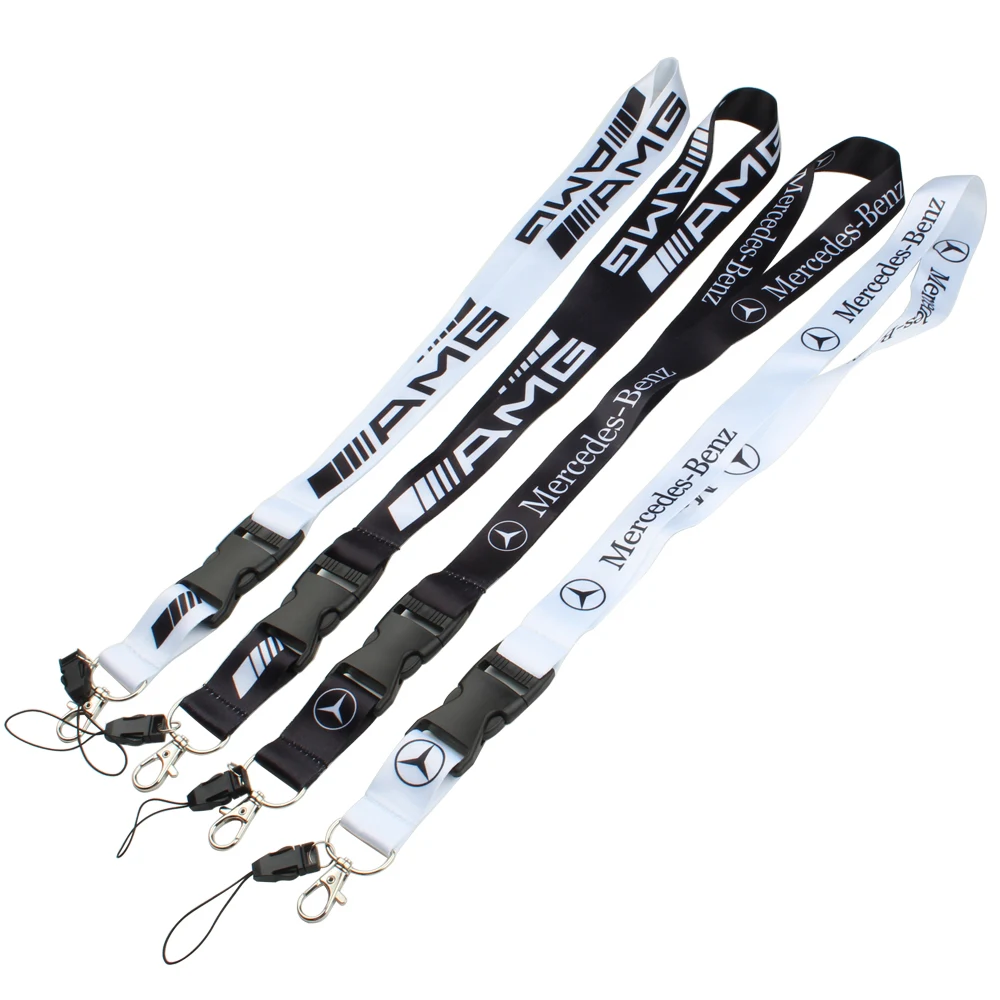 Lanyard for Car Keys ID Holders Cell Phone Neck Straps car keychain For Mercedes Benz AMG C E S ML GLK GLE GLS GLC SLK W177 W176