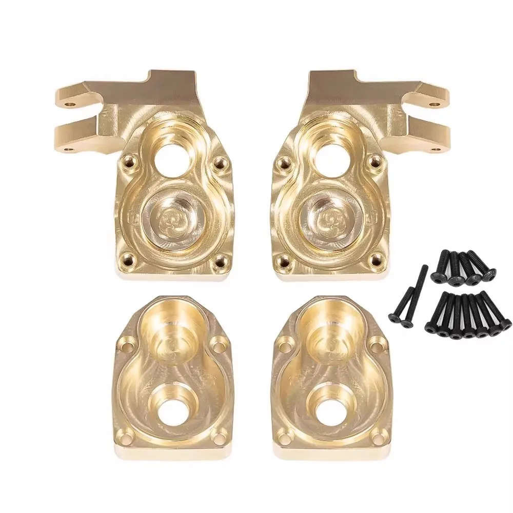 

LJF Corolla Crobol MK07 Альпинистский автомобиль OP Модернизированные детали Латунная передняя чашка рулевого управления Латунный противовес