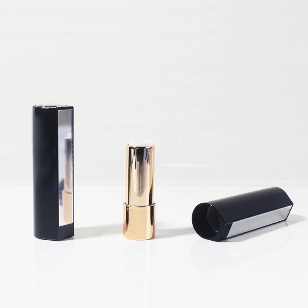 

3Pcs Empty Lip Balm Tubes Diameter 12.1mm Bamboo Style Lipstick Containers Push Wheel Mechanism Convenient for Travel Work