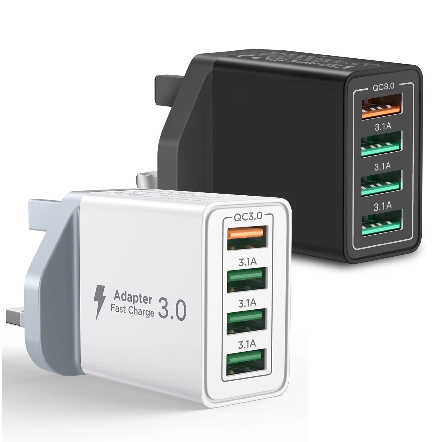 Uk Plug 4-Port USB-…