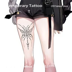 Temporary Tattoos Sexy Hotwife Half Arm Chest Waterproof Fake Tatto for Women Men Dark Butterfly Herbal Juice Tattoo Sticker Y2K